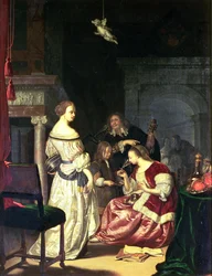 Målaren med sin familj, 1675